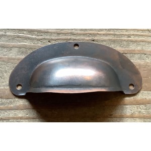 Drawer Pull - Pressed Iron - Antique Copper Finish - 96mm